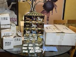 Franklin Mint World of Carousel Horses Collection withGlass&Mirrored display Shelf