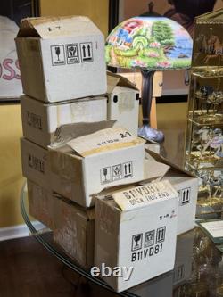 Franklin Mint World of Carousel Horses Collection withGlass&Mirrored display Shelf