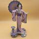 Franklin Mint Yoshiko Princess Cherry Blossoms 11 1/2 Tall. A Chip On Umbrella