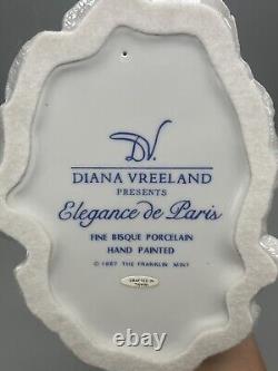 Franklin Mint figurine vtg sculpture statue Diana Vreeland Elegance Paris Bisque