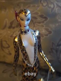 Franklin Mint house of Erte figurine Leopard 9 Limited Edition