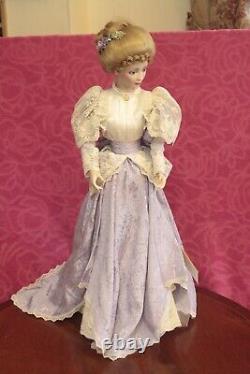 Franklin Mint porcelain Doll Victorian Lady 54 cm