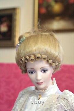 Franklin Mint porcelain Doll Victorian Lady 54 cm