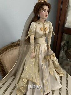 Franklin Mint porcelain Faberge autumn bride doll. RARE, gorgeous, a Lost Art