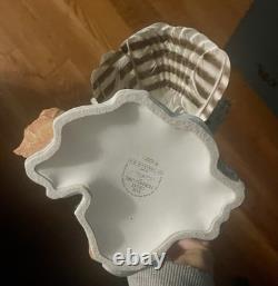 Franklin Mint/porcelain The Great Horned Owl George Mcmonigle Sculpture 1988