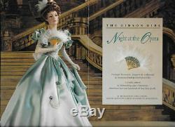 Franklin Mint the Gibson Girl Night at The Opera Porcelain Doll New in The Box 1