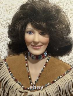 Franklin Mintloretta Lynn Porcelain 18 Dollthe Queen Of Country Music Rare