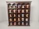 Franklin Porcelain 25 Miniature Toby Jugs Mugs Set w Display Case Peter Jackson