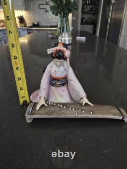 Franklin Porcelain Maiko Geisha Maiden Of The Lilting Song 1984 Tokutaro Tamai