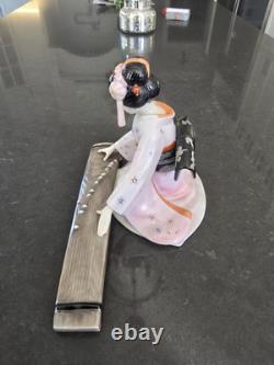 Franklin Porcelain Maiko Geisha Maiden Of The Lilting Song 1984 Tokutaro Tamai