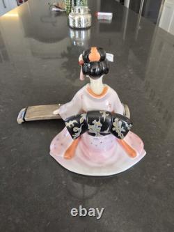Franklin Porcelain Maiko Geisha Maiden Of The Lilting Song 1984 Tokutaro Tamai