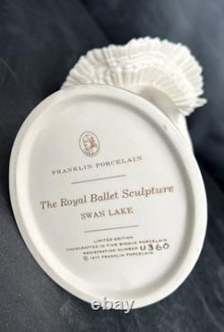 Franklin Porcelain The Royal Ballet Sculpture Swan Lake Limited Edition #U360