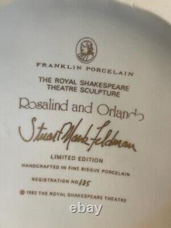 Franklin Porcelain The Royal Shakespeare Theater Orlando & Rosalind Sculpture