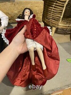Franklin mint Gone With The Wind scarlett and rhett passion night Porcelain Doll