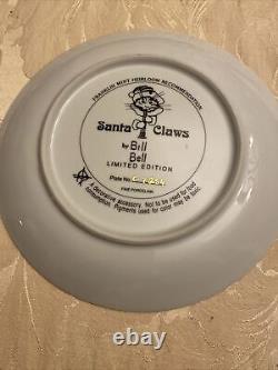 Franklin mint Santa Claws Porcelain Limited Edition decorative Plate