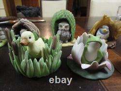 Franklin mint woodland surprises porcelain figure set of 12