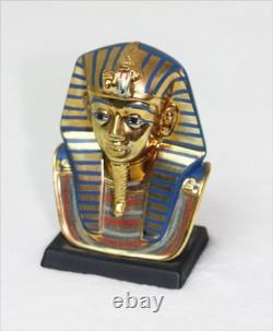 GOLD FUNERARY MASK Vintage 1989 Franklin Mint Treasures of Tutankhamen