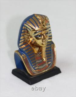 GOLD FUNERARY MASK Vintage 1989 Franklin Mint Treasures of Tutankhamen