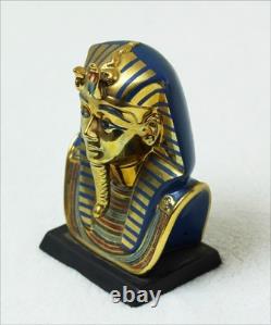 GOLD FUNERARY MASK Vintage 1989 Franklin Mint Treasures of Tutankhamen
