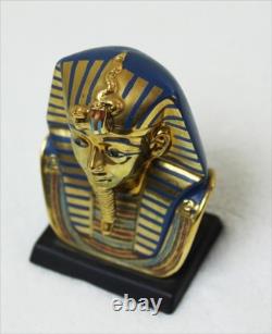 GOLD FUNERARY MASK Vintage 1989 Franklin Mint Treasures of Tutankhamen