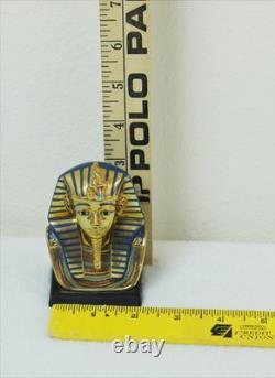 GOLD FUNERARY MASK Vintage 1989 Franklin Mint Treasures of Tutankhamen