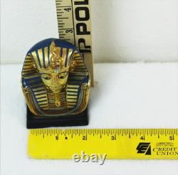 GOLD FUNERARY MASK Vintage 1989 Franklin Mint Treasures of Tutankhamen