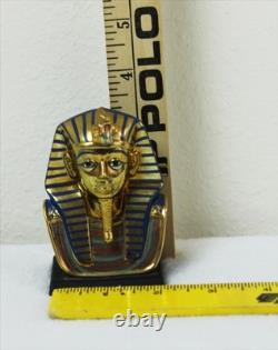 GOLD FUNERARY MASK Vintage 1989 Franklin Mint Treasures of Tutankhamen