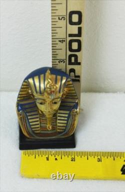 GOLD FUNERARY MASK Vintage 1989 Franklin Mint Treasures of Tutankhamen