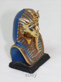 GOLD FUNERARY MASK Vintage 1989 Franklin Mint Treasures of Tutankhamen