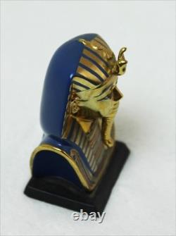 GOLD FUNERARY MASK Vintage 1989 Franklin Mint Treasures of Tutankhamen