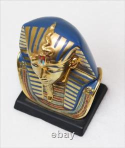 GOLD FUNERARY MASK Vintage 1989 Franklin Mint Treasures of Tutankhamen