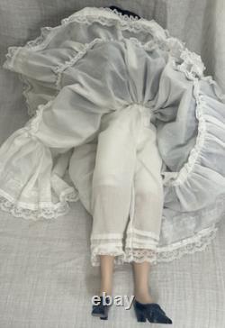 GONE WITH THE WIND Doll Franklin Mint SCARLETT BLUE DRESS PORTRAIT Collectors