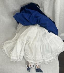 GONE WITH THE WIND Doll Franklin Mint SCARLETT BLUE DRESS PORTRAIT Collectors