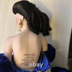 GONE WITH THE WIND Doll Franklin Mint SCARLETT BLUE DRESS PORTRAIT Collectors