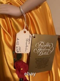 GONE WITH THE WIND FRANKLIN MINT HEIRLOOM BELLE WATLING PORCELAIN DOLL With TAGS