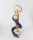 Galaxy in Gold Figurine By The Franklin Mint, Fine Porcelain Hand Painted