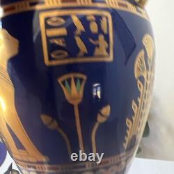 Golden Vase Candlesticks Of Bast Roushdy Iskander Garas 24K Gold Franklin Mint