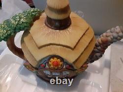 Goldilocks and the Three Bears Teapot House Musical Franklin Mint New Rare