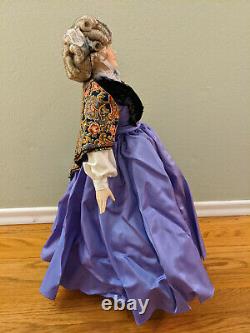 Gone With The Wind Franklin Mint Porcelain Doll Aunt Pittypat 20 Stand Shawl