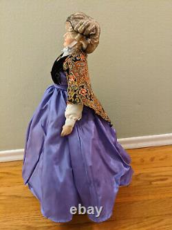 Gone With The Wind Franklin Mint Porcelain Doll Aunt Pittypat 20 Stand Shawl