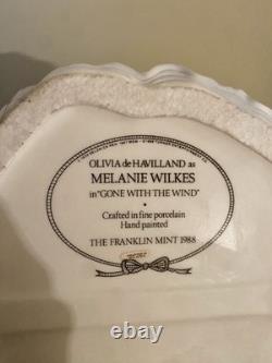 Gone With The Wind Melanie Wilkes Porcelain Doll Franklin Mint 1988 RARE