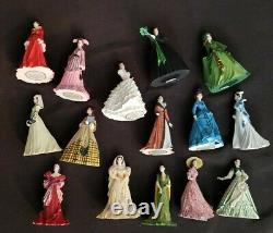 Gone With The Wind The Scarlett O'hare Portrait Sculpture Coll Figures Lot Of 15