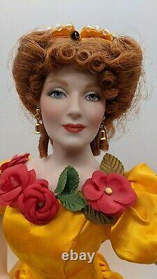 Gone With the Wind BELLE WATLING Franklin Mint Porcelain 20Doll COA Poster GWTW