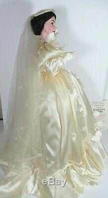 Gone With the Wind SCARLETT WEDDING DRESS Franklin Mint Porcelain 22 Doll/box