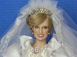 Gorgeous 17 OOAK Repaint Franklin Mint Princess Diana Porcelain Bride Doll