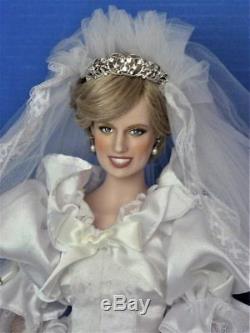 Gorgeous 17 OOAK Repaint Franklin Mint Princess Diana Porcelain Bride Doll