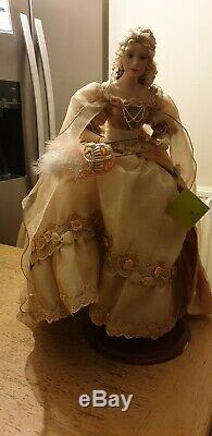 Gorgeous Rare Franklin Mint Heirloom 18 Doll/ Ringlet/mask