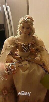 Gorgeous Rare Franklin Mint Heirloom 18 Doll/ Ringlet/mask