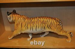 Grace & Power Franklin Mint Bengal 25 Tiger On the Prowl Porcelain with Stand Box