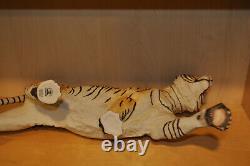 Grace & Power Franklin Mint Bengal 25 Tiger On the Prowl Porcelain with Stand Box